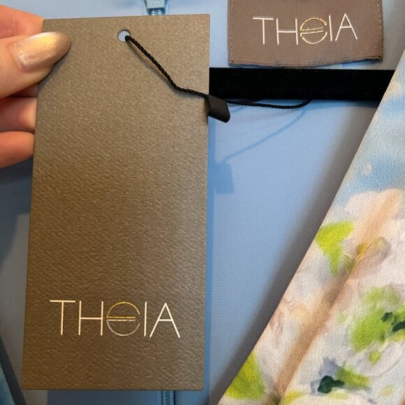 😮NWT - THEIA Couture - Liana Printed Kimono Dress - SZ 6 - Cocktail/Prom/Formal - Picture 5 of 12